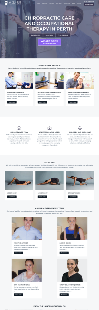 langer health Chiro Perth